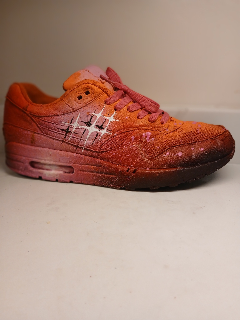 Nike Air Max 1 Sneaker As Artwork For Display By Graffiti Artist Siek